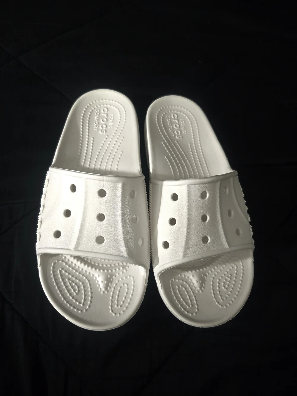 Crocs Classic Slide Sandals in White